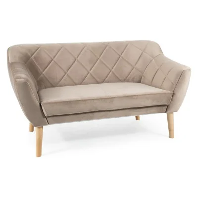 Sofa Karo 2 Velvet dark-beige